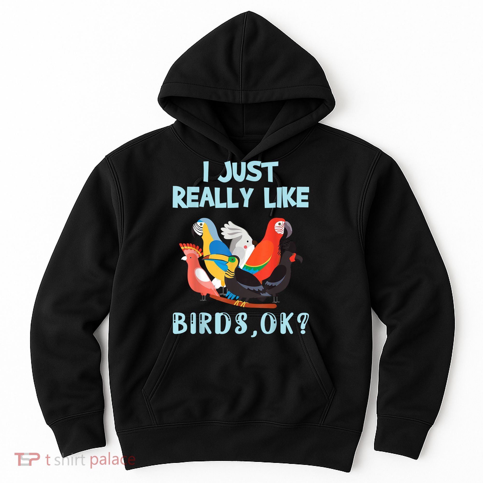 I Just Really Like Birds Ok Funny Toucan Macaw Parrot Hoodie