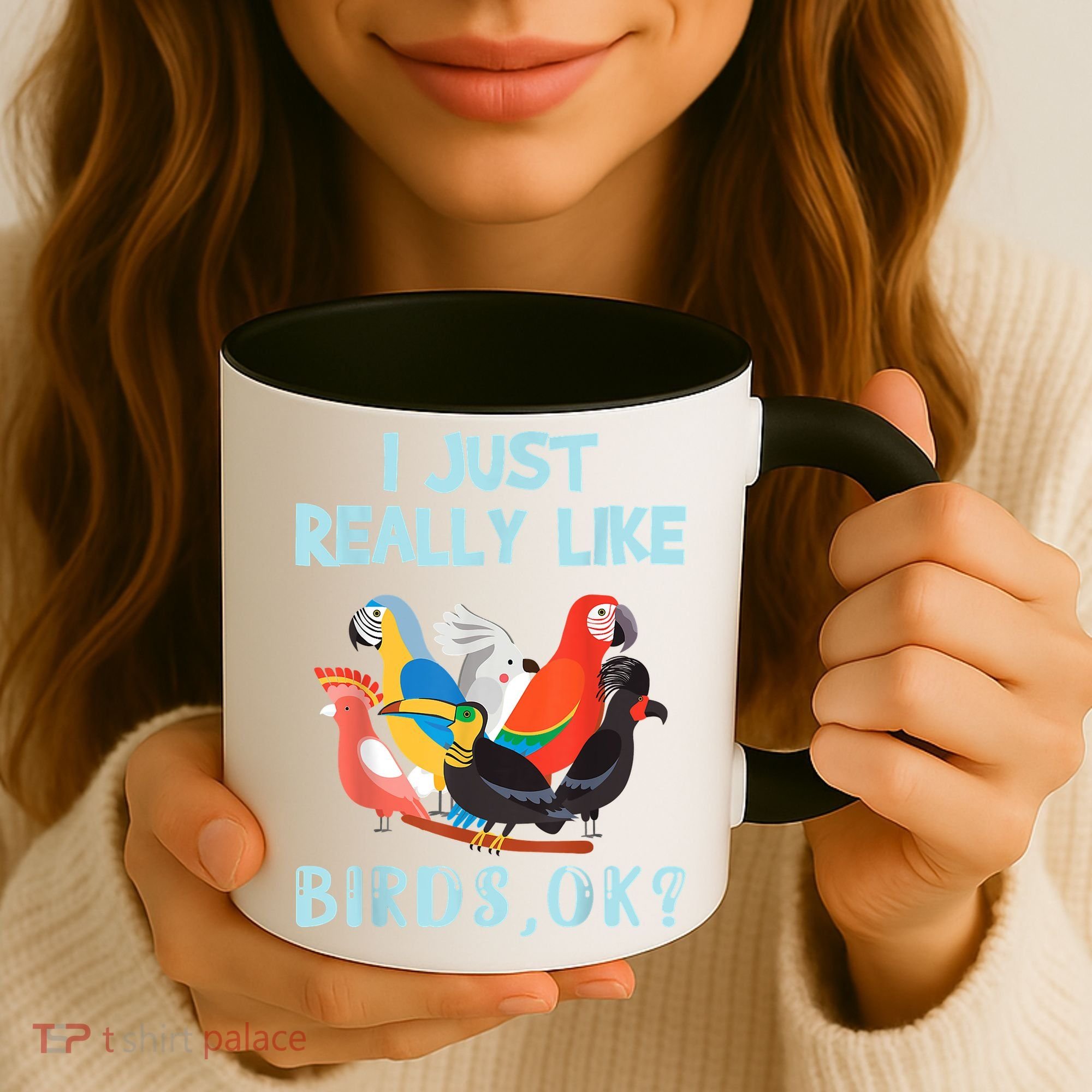 I Just Really Like Birds Ok Funny Toucan Macaw Parrot Coffee Mug