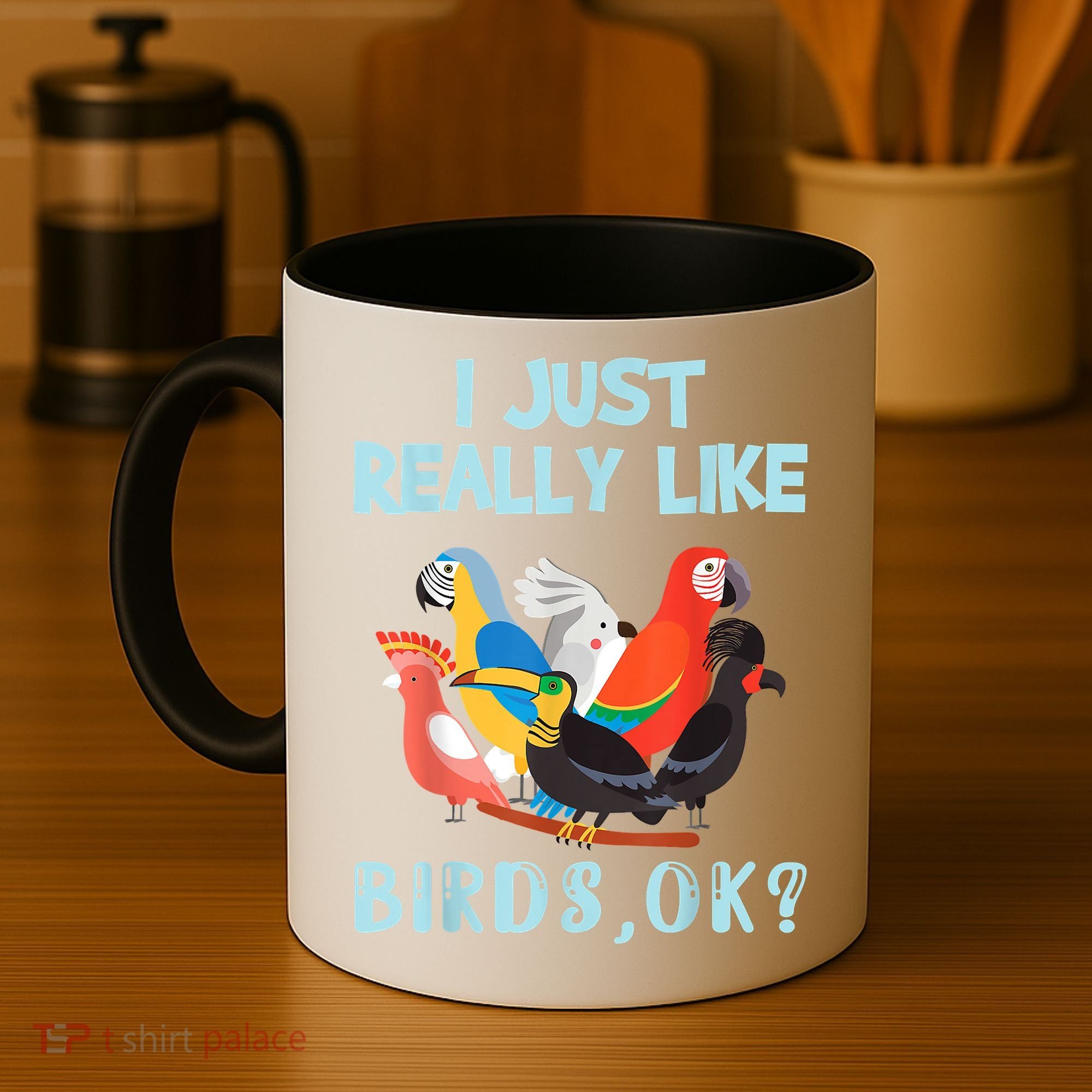 I Just Really Like Birds Ok Funny Toucan Macaw Parrot Coffee Mug