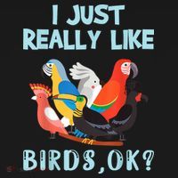 I Just Really Like Birds Ok Funny Toucan Macaw Parrot Women's Tank Top thumb 5