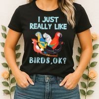 I Just Really Like Birds Ok Funny Toucan Macaw Parrot Women's T-Shirt thumb 2