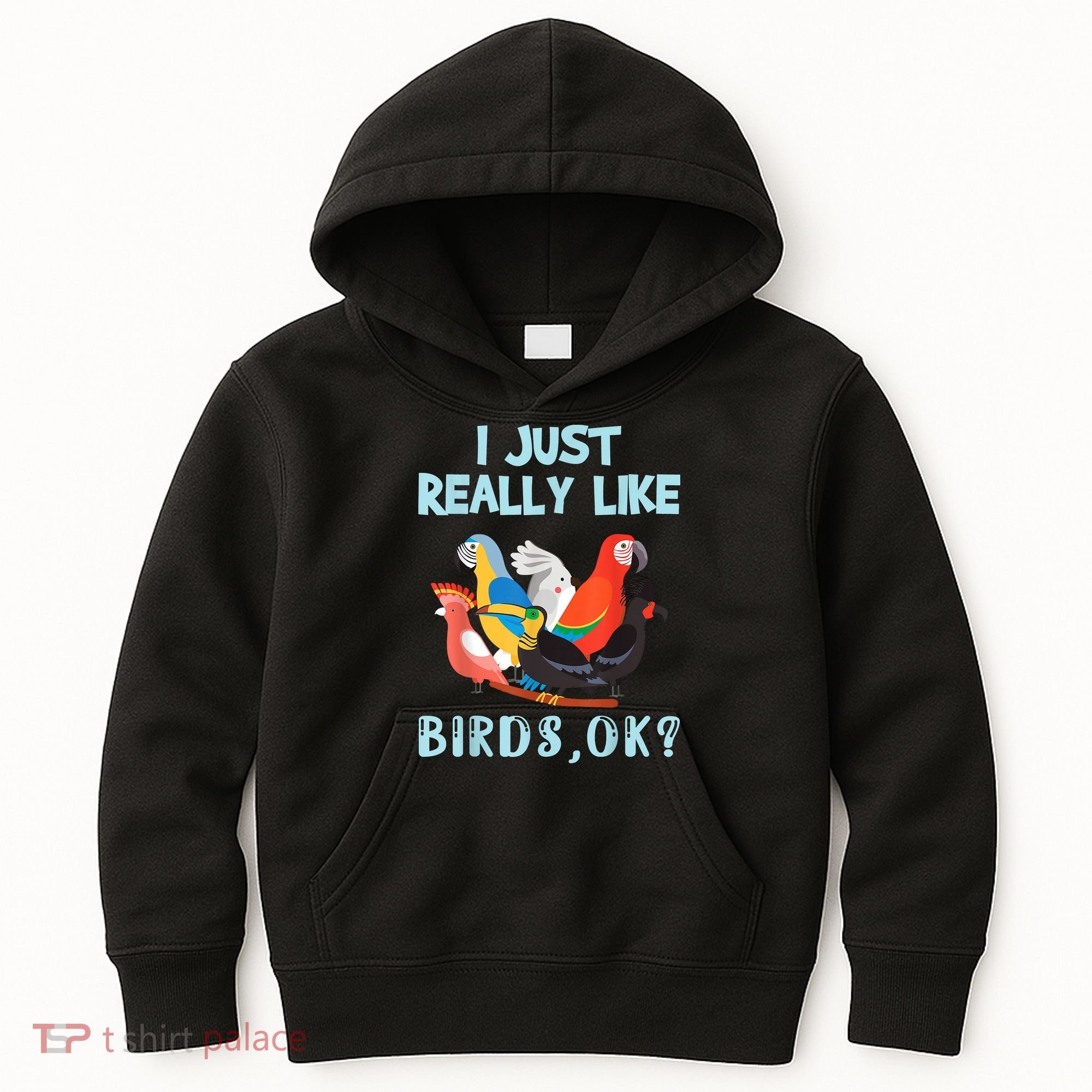 I Just Really Like Birds Ok Funny Toucan Macaw Parrot Kids Hoodie