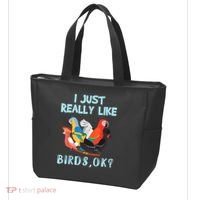I Just Really Like Birds Ok Funny Toucan Macaw Parrot Tote Bag thumb 3