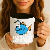 I Just Really Like Anglerfishes Ok? Angler Fish Coffee Mug thumb 3