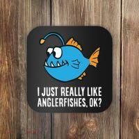 I Just Really Like Anglerfishes Ok? Angler Fish Coaster thumb 0