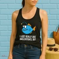 I Just Really Like Anglerfishes Ok? Angler Fish Women's Tank Top thumb 2