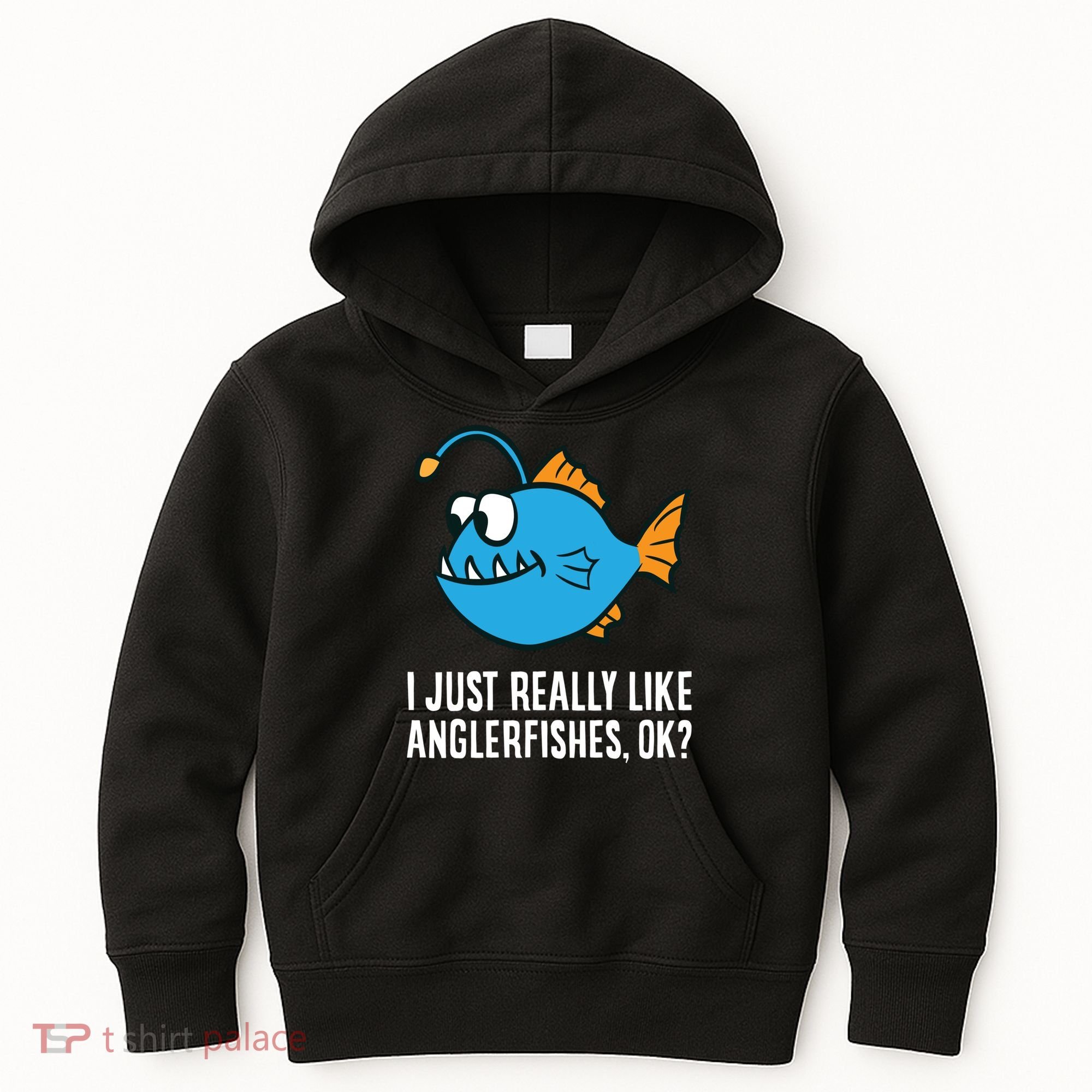 I Just Really Like Anglerfishes Ok? Angler Fish Kids Hoodie