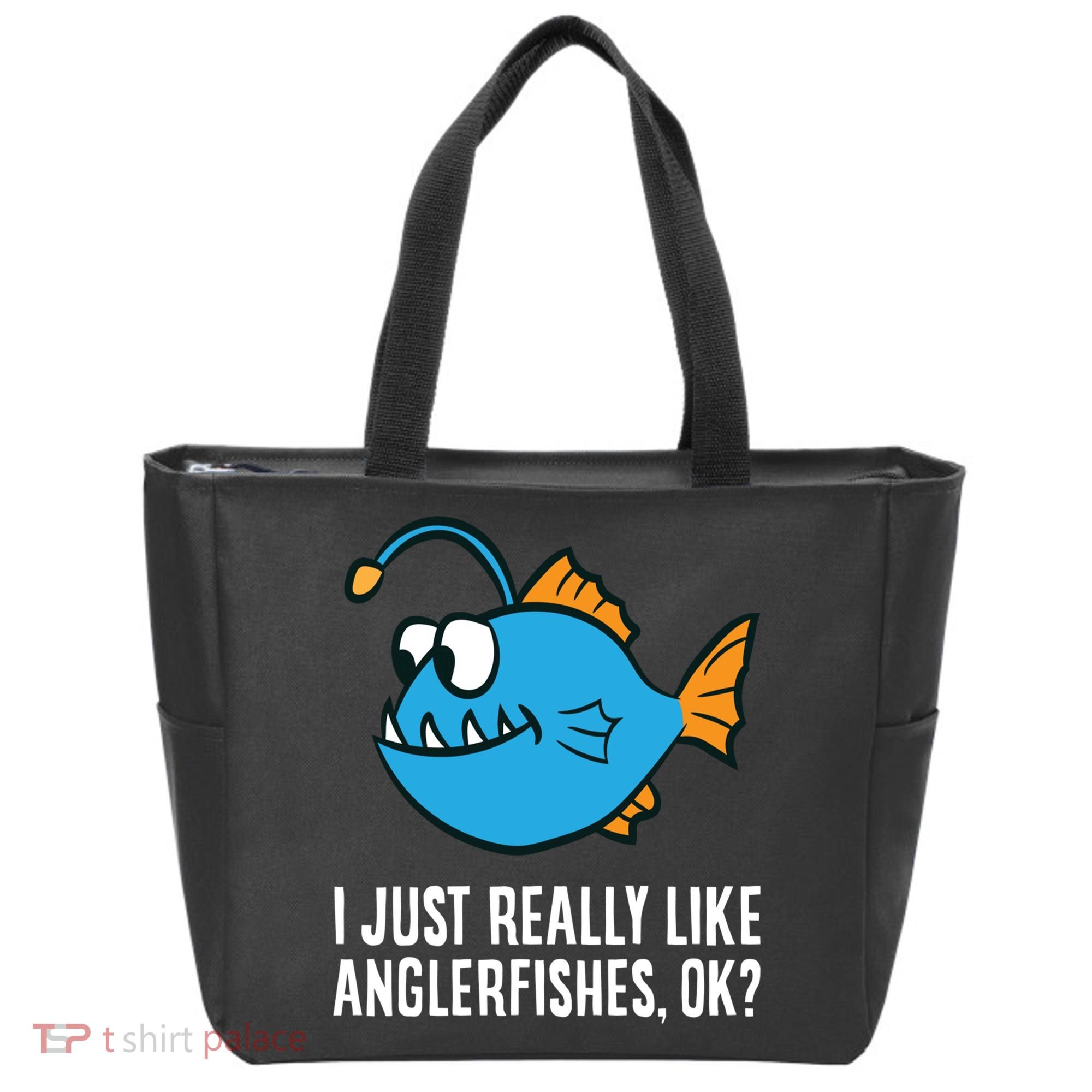 I Just Really Like Anglerfishes Ok? Angler Fish Tote Bag
