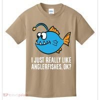 I Just Really Like Anglerfishes Ok? Angler Fish Kids T-Shirt thumb 0