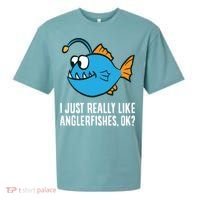 I Just Really Like Anglerfishes Ok? Angler Fish Sueded Cloud Jersey T-Shirt thumb 0