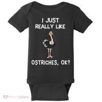 I Just Really Like Ostriches Baby Bodysuit thumb 0