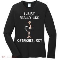I Just Really Like Ostriches Women's Long Sleeve Shirt thumb 0