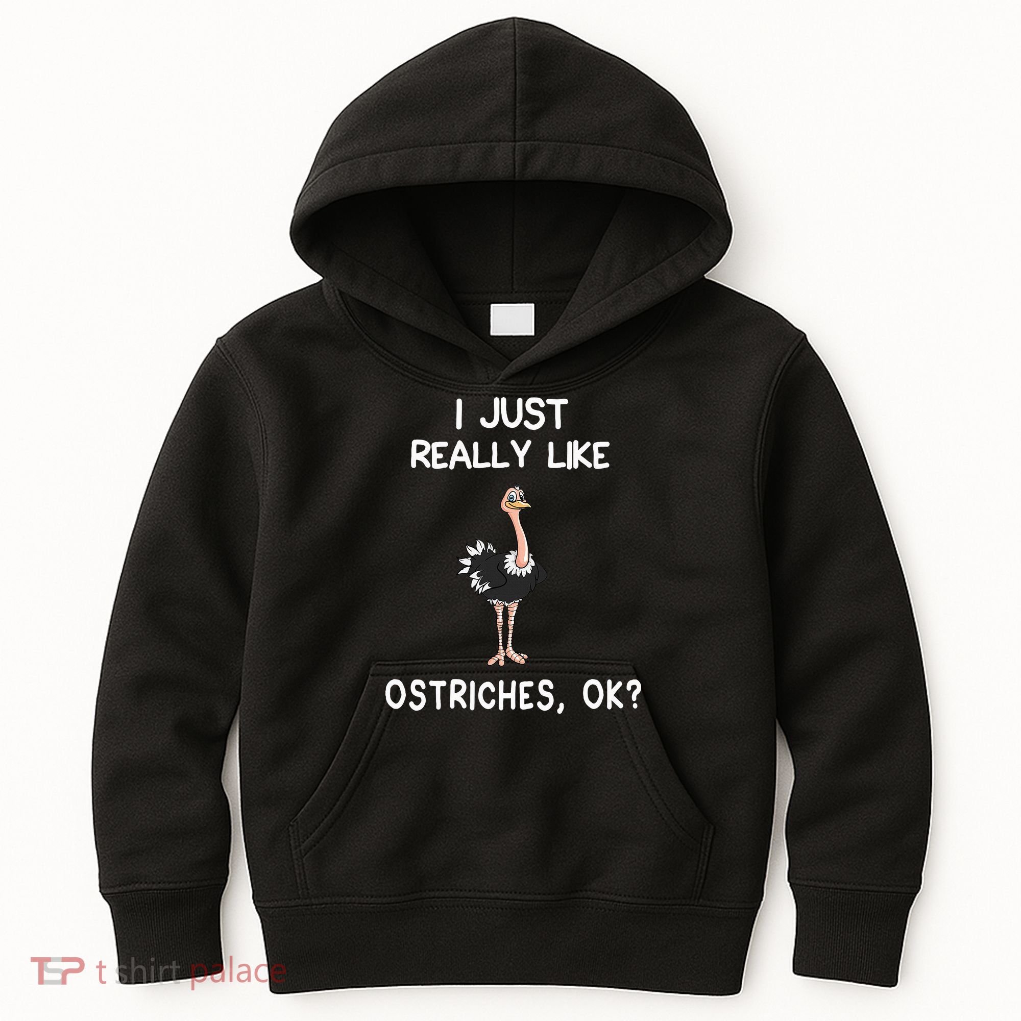 I Just Really Like Ostriches Kids Hoodie