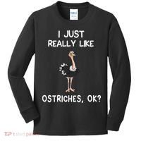 I Just Really Like Ostriches Kids Long Sleeve Shirt thumb 0