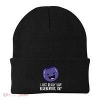 I Just Really Like Blueberries Kawaii Blueberry Beanie thumb 0