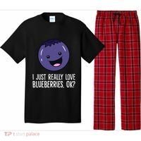 I Just Really Like Blueberries Kawaii Blueberry Pajama Set thumb 0
