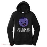 I Just Really Like Blueberries Kawaii Blueberry Women's Hoodie thumb 0