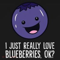 I Just Really Like Blueberries Kawaii Blueberry Women's Hoodie thumb 2