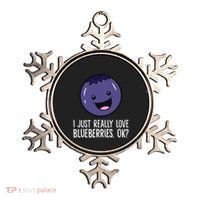 I Just Really Like Blueberries Kawaii Blueberry Ornament thumb 0
