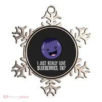 I Just Really Like Blueberries Kawaii Blueberry Ornament thumb 0