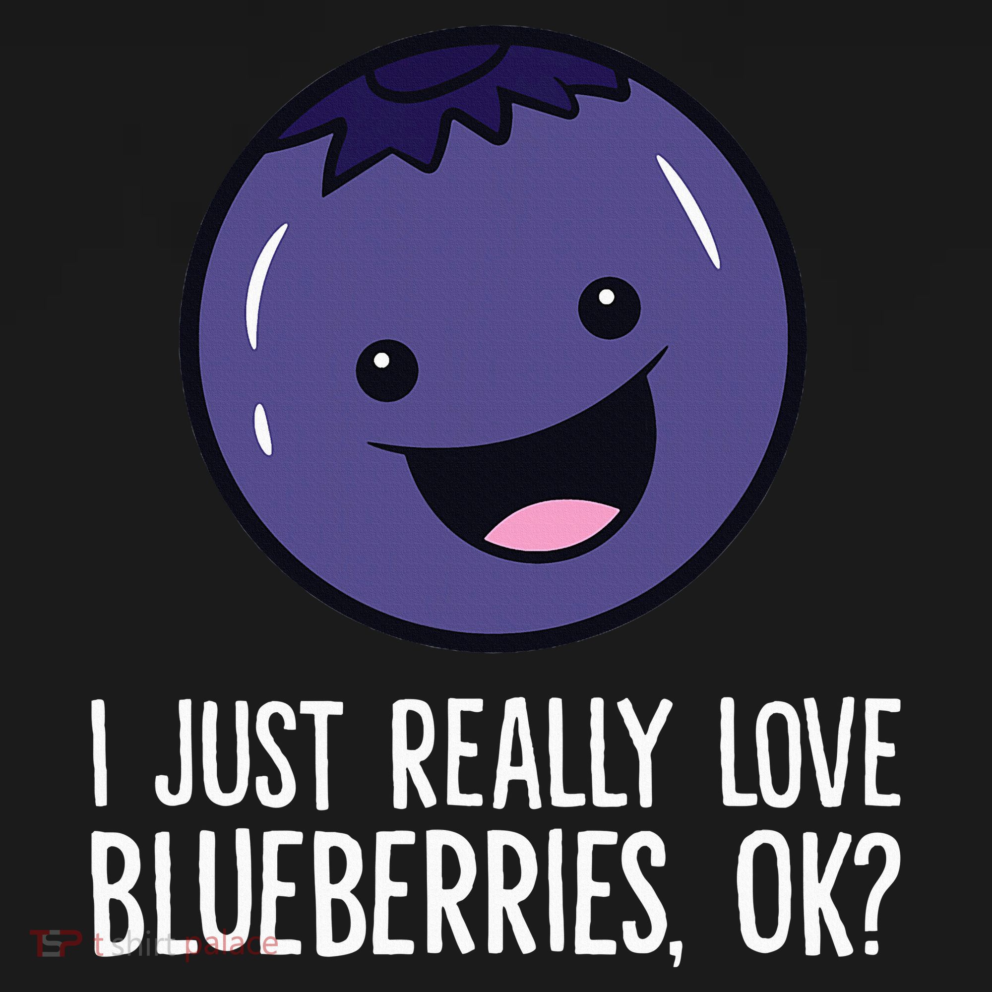 I Just Really Like Blueberries Kawaii Blueberry Ornament
