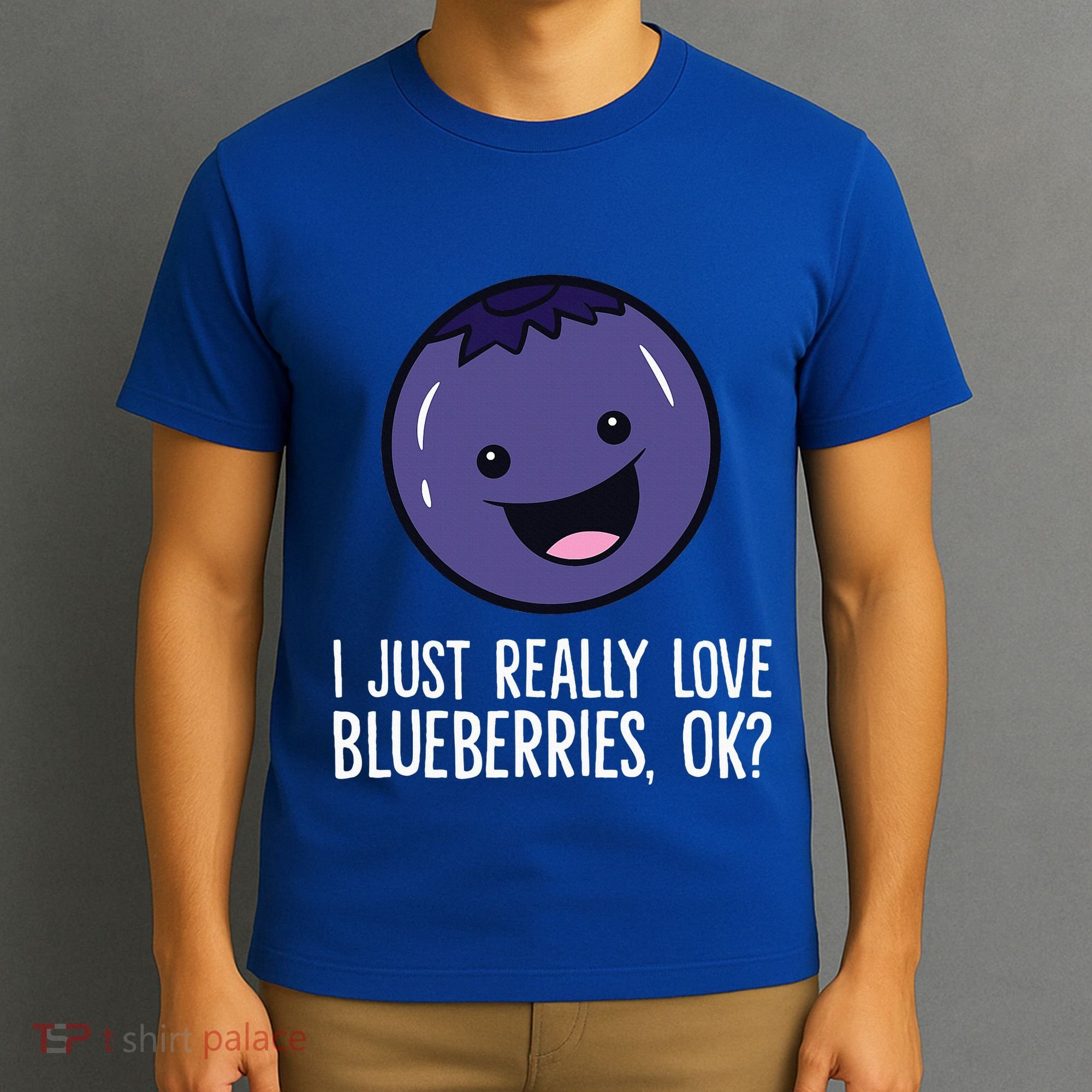 I Just Really Like Blueberries Kawaii Blueberry T-Shirt