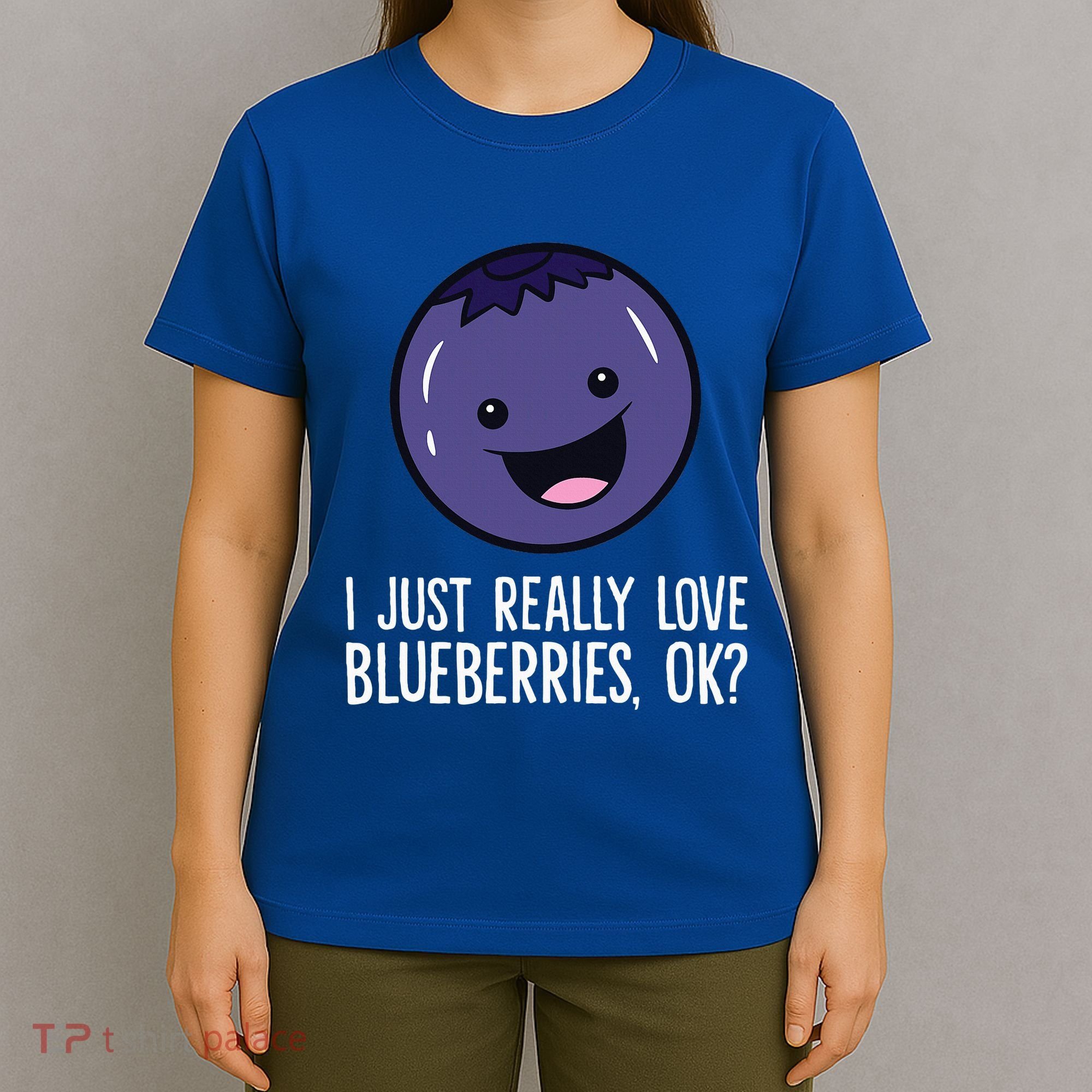 I Just Really Like Blueberries Kawaii Blueberry T-Shirt