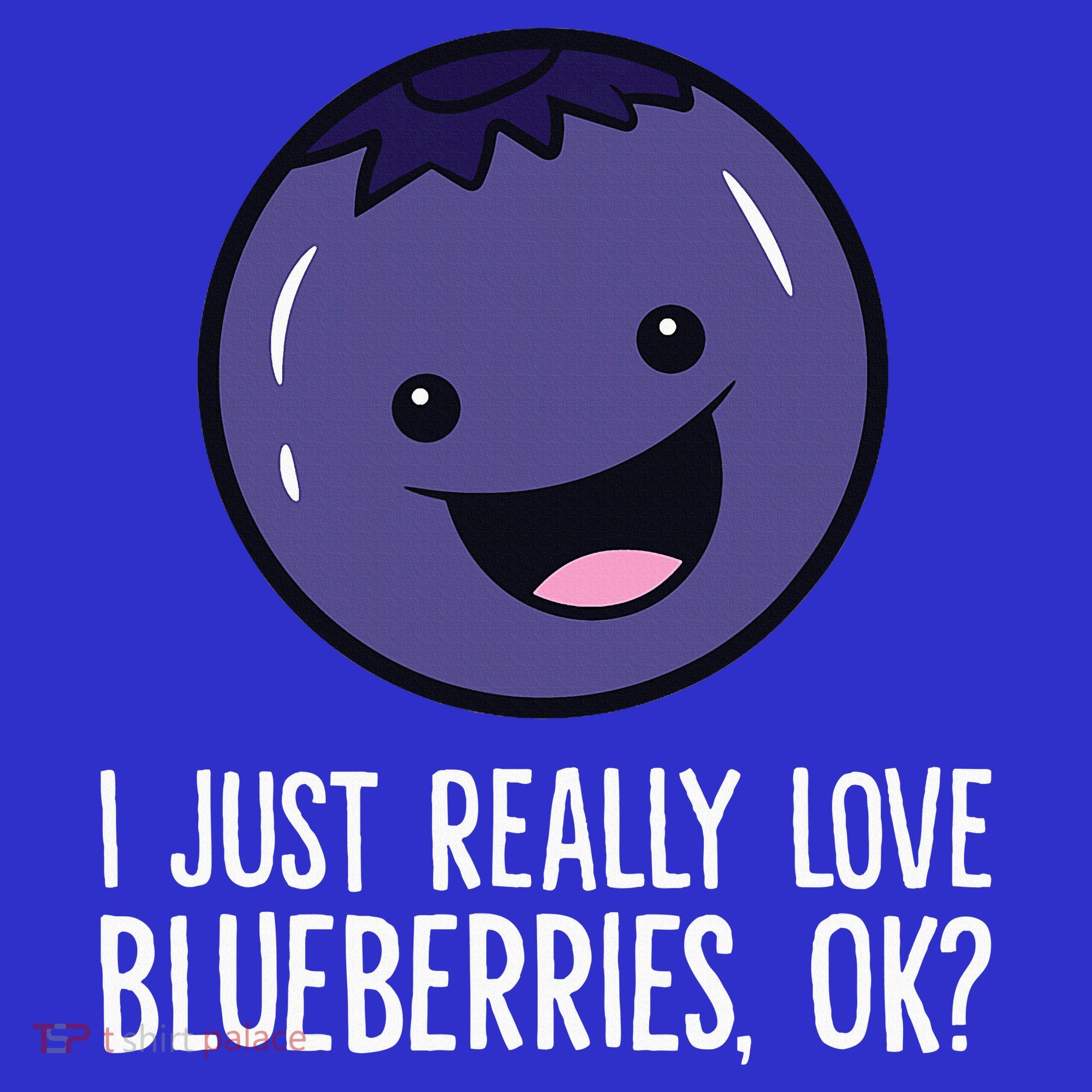 I Just Really Like Blueberries Kawaii Blueberry Women's Tank Top