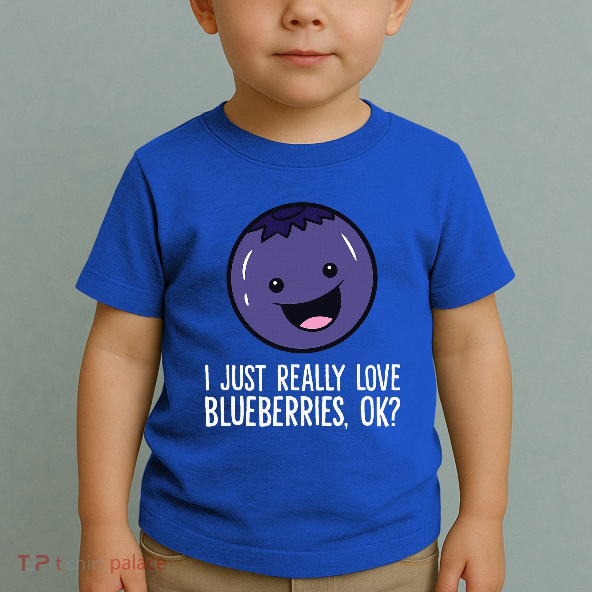 I Just Really Like Blueberries Kawaii Blueberry Toddler T-Shirt