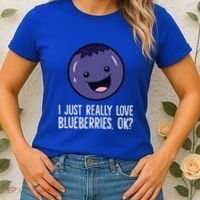 I Just Really Like Blueberries Kawaii Blueberry Women's T-Shirt thumb 2