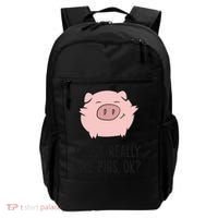 I Just Really Like Pigs Ok? Pig Lovers Cool Gift Backpack thumb 0