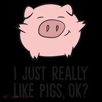 I Just Really Like Pigs Ok? Pig Lovers Cool Gift Coffee Mug thumb 5