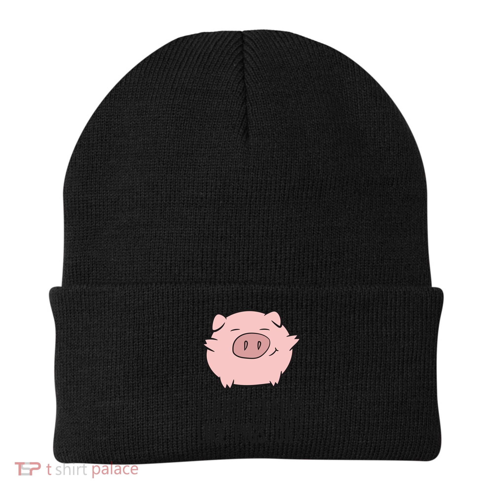 I Just Really Like Pigs Ok? Pig Lovers Cool Gift Beanie