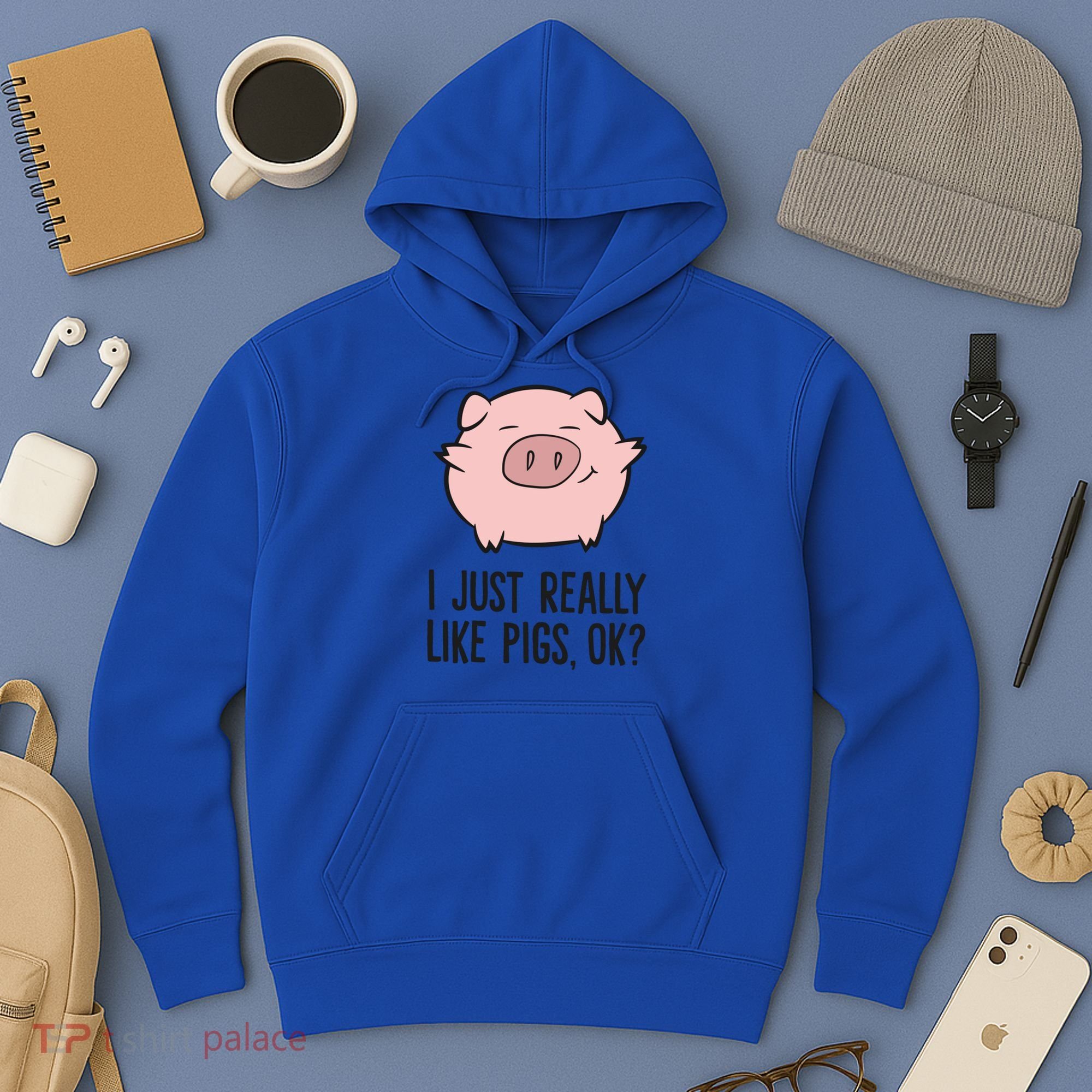 I Just Really Like Pigs Ok? Pig Lovers Cool Gift Hoodie