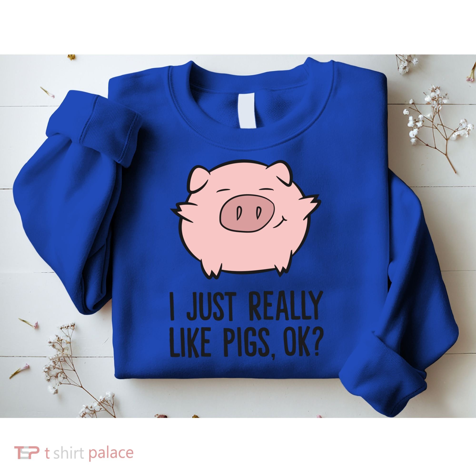 I Just Really Like Pigs Ok? Pig Lovers Cool Gift Sweatshirt