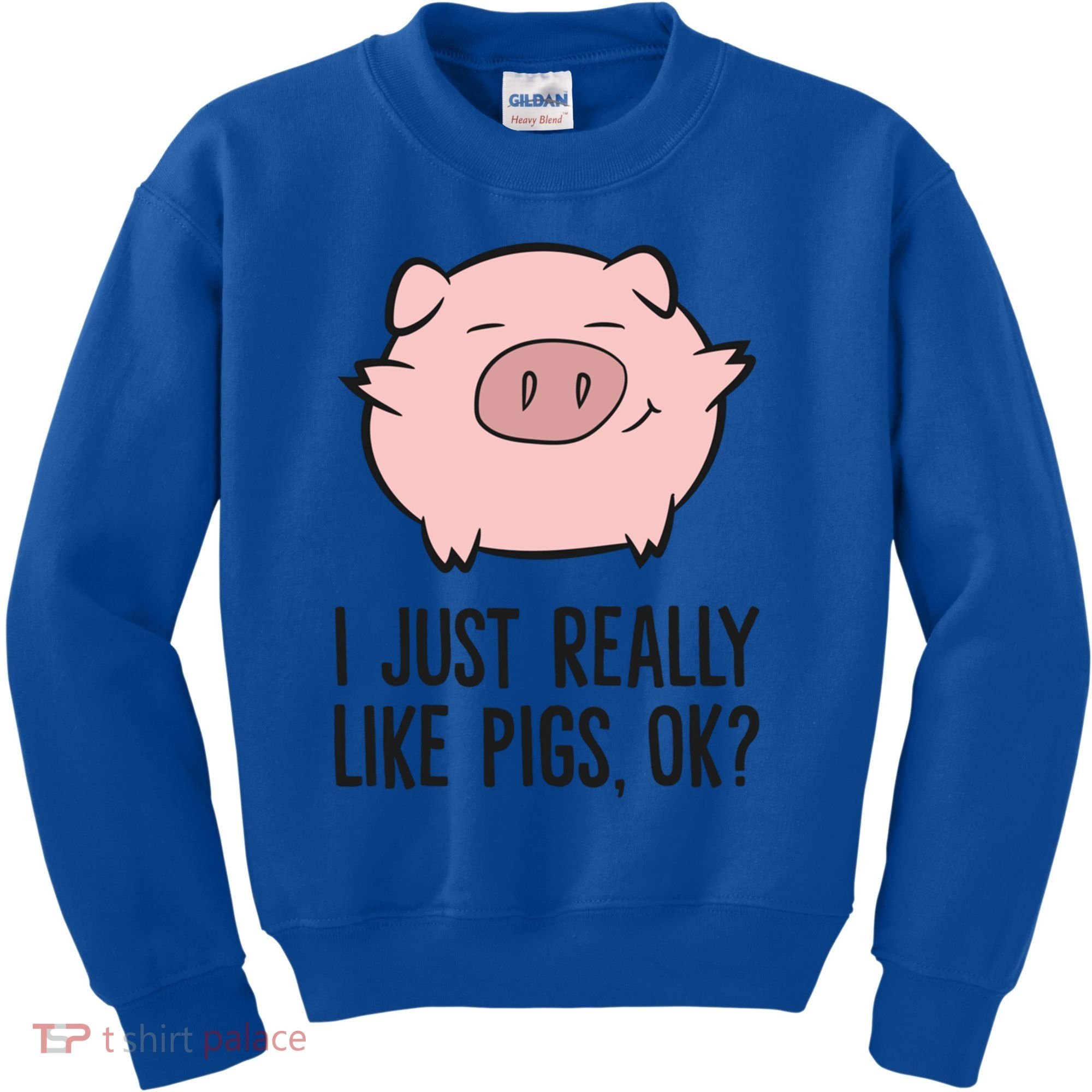 I Just Really Like Pigs Ok? Pig Lovers Cool Gift Kids Sweatshirt