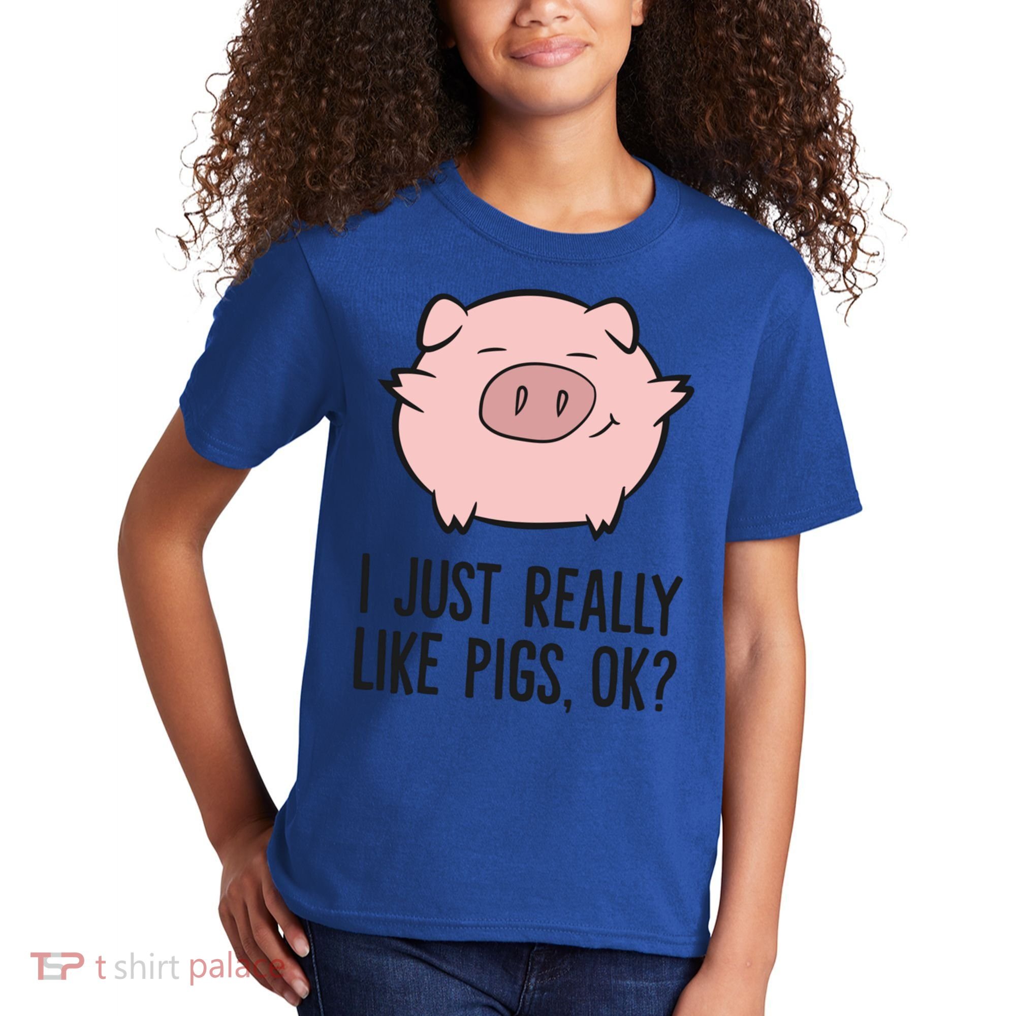 I Just Really Like Pigs Ok? Pig Lovers Cool Gift Kids T-Shirt