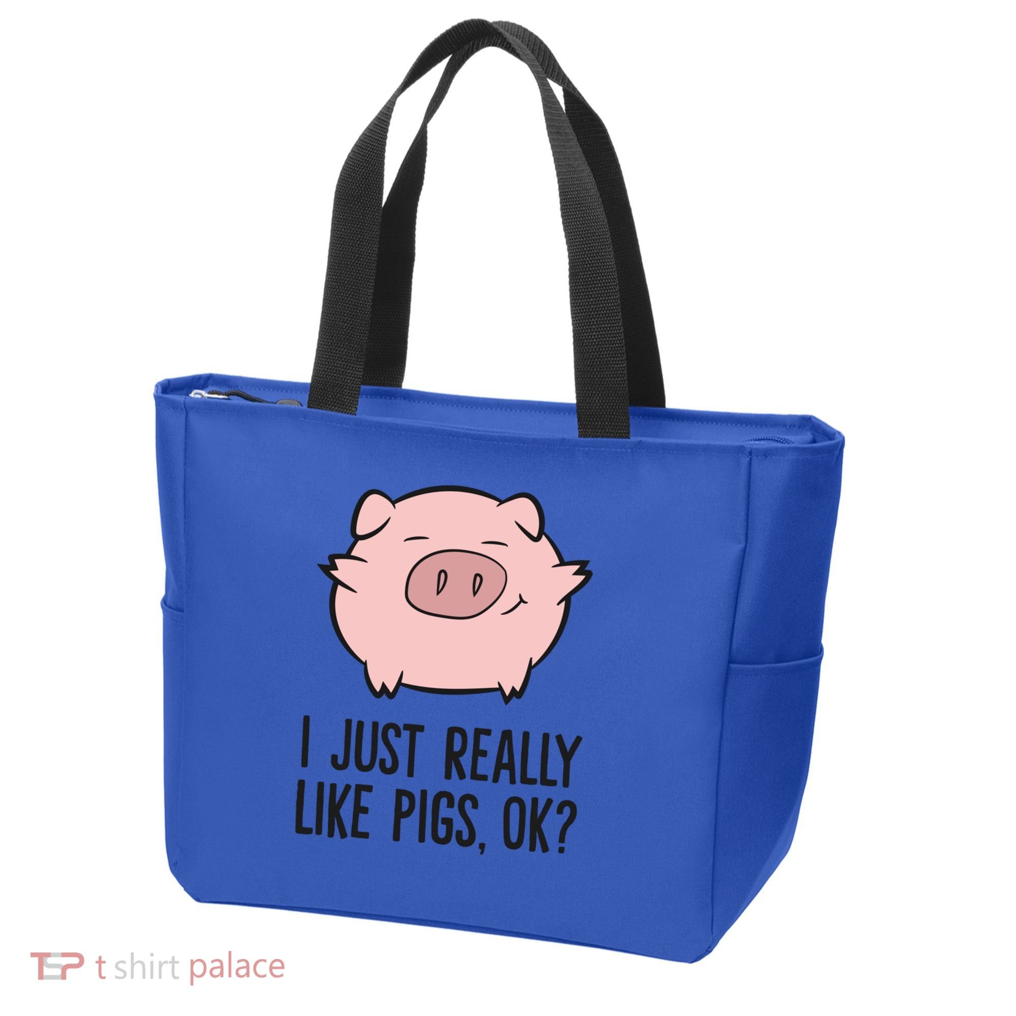 I Just Really Like Pigs Ok? Pig Lovers Cool Gift Tote Bag