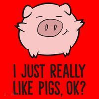 I Just Really Like Pigs Ok? Pig Lovers Cool Gift Santa Hat thumb 1