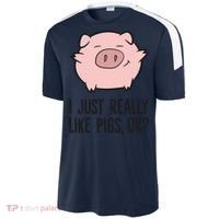 I Just Really Like Pigs Ok? Pig Lovers Cool Gift Sport-Tek Competitor United Soccer Jersey thumb 2