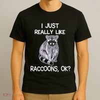 I Just Really Like Raccoons Ok Lover Gift Raccoon Love T-Shirt thumb 3