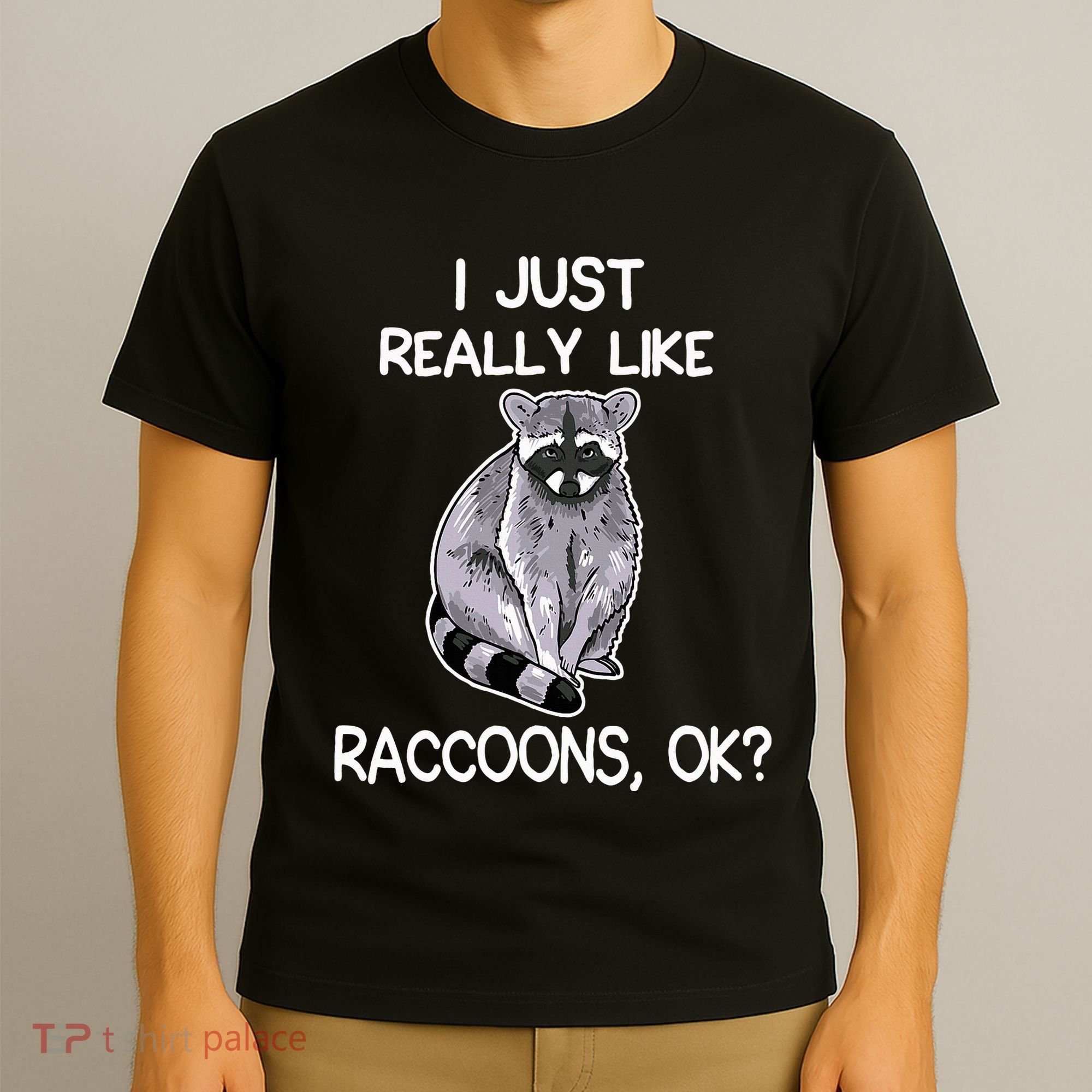 I Just Really Like Raccoons Ok Lover Gift Raccoon Love T-Shirt