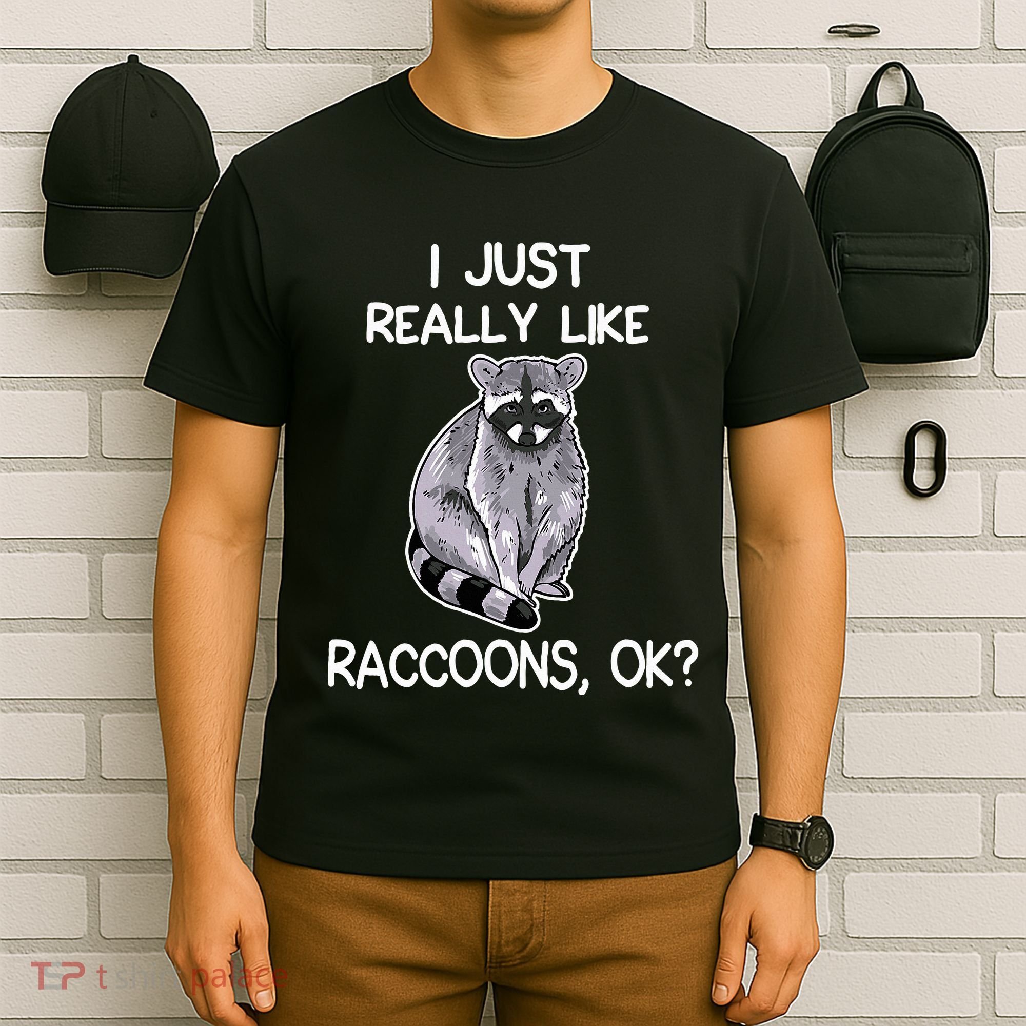 I Just Really Like Raccoons Ok Lover Gift Raccoon Love T-Shirt