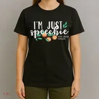 I'm Just Speechie Pathologist Speech Language Therapy T-Shirt thumb 4