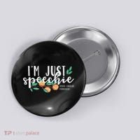 I'm Just Speechie Pathologist Speech Language Therapy Button thumb 0