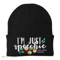 I'm Just Speechie Pathologist Speech Language Therapy Beanie thumb 0