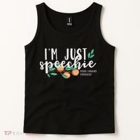 I'm Just Speechie Pathologist Speech Language Therapy Tank Top thumb 2