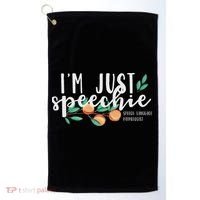 I'm Just Speechie Pathologist Speech Language Therapy Golf Towel thumb 0