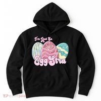 I'm Just So Eggstra Cute Egg Stra Easter Bunny Funny Easter Eggs Hoodie thumb 0