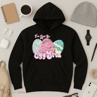 I'm Just So Eggstra Cute Egg Stra Easter Bunny Funny Easter Eggs Hoodie thumb 3